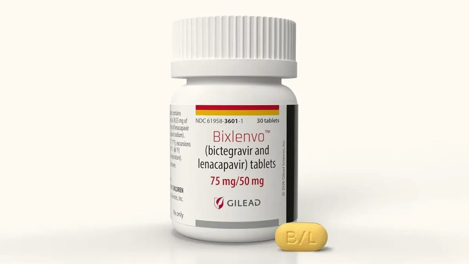 FDA approves Bixlenvo, a new once-daily single-tablet HIV regimen for virologically suppressed adults
