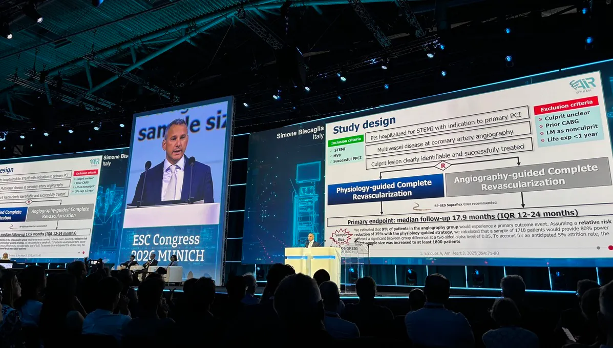 Wire-free physiology guidance cuts complications in STEMI patients with multivessel disease