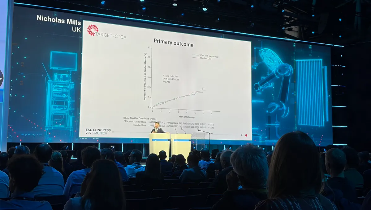 Coronary CT scans don't improve outcomes in chest pain patients once MI is ruled out