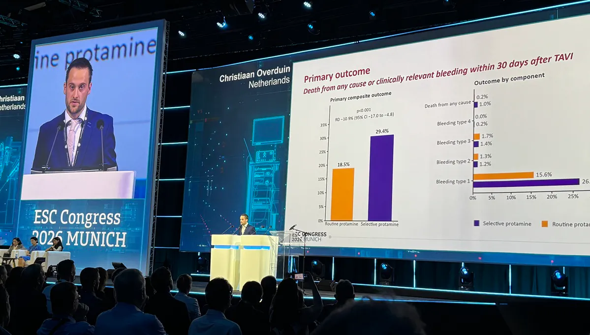 Routine protamine after TAVI cuts minor bleeding — but experts are split on changing practice