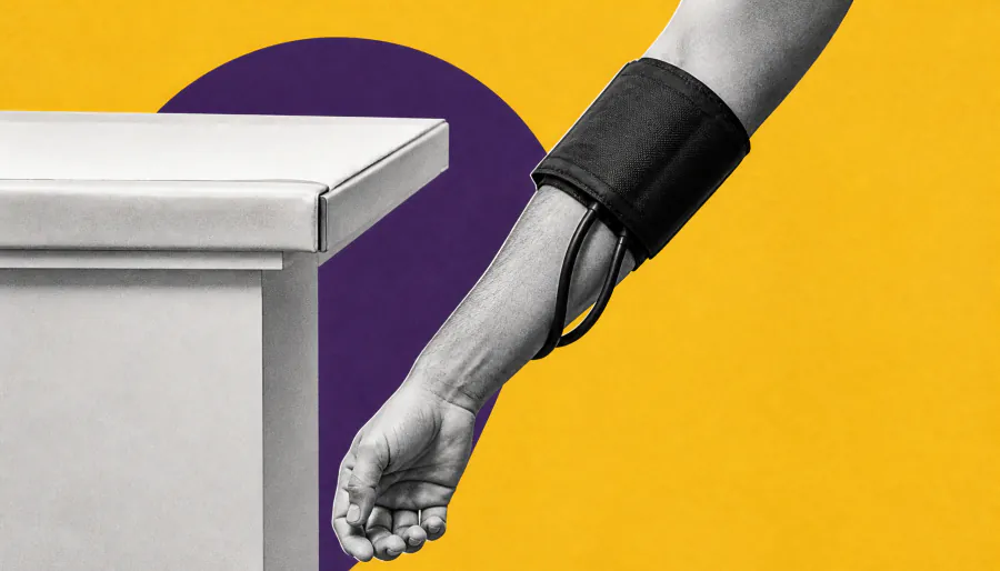 Your arm position during a blood pressure check could be skewing your diagnosis