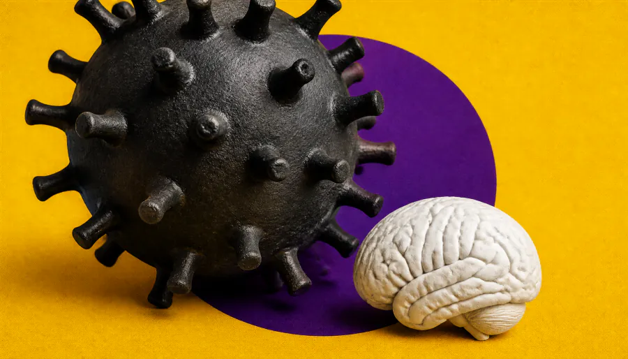 An ancient viral relic may be why human and chimp brains developed so differently
